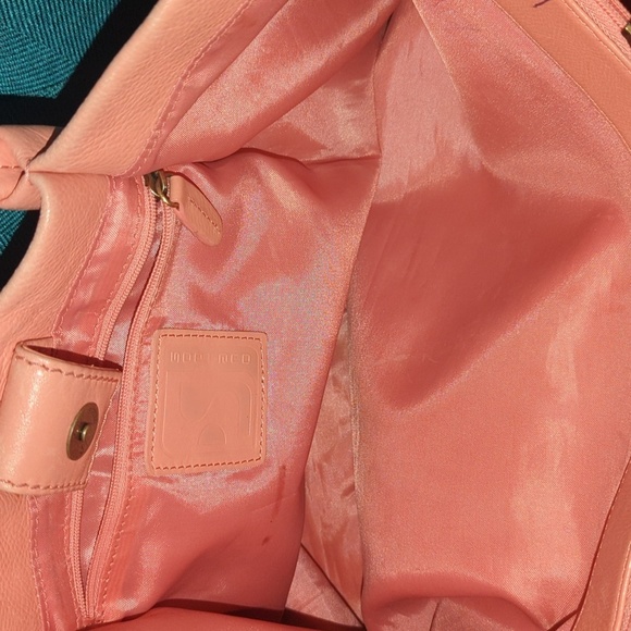 Soprano Peach Soft leather Large Shoulder/ Tote bag - Picture 5 of 11